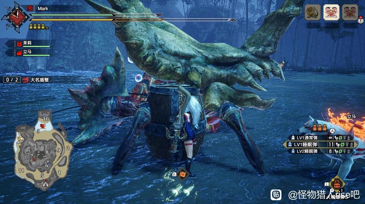 《怪物猎人崛起》曙光DLC大小金目测攻略_大名盾蟹，小金 - 第3张
