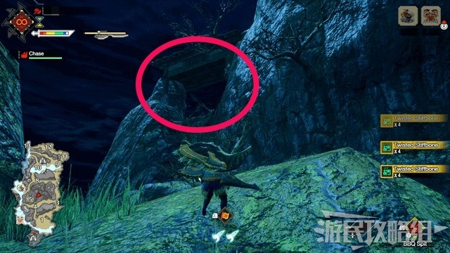 《怪物猎人崛起》曙光DLC大师位骨头收集路线 曙光骨冢位置一览_扭曲的重怪骨 - 第4张