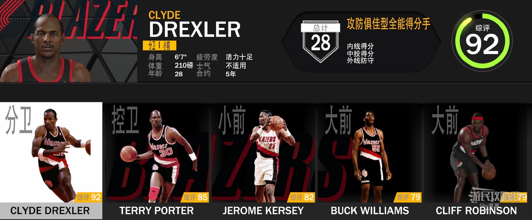 《NBA2K23》經典球隊數據陣容一覽_89/90賽季-94/95賽季 - 第4張