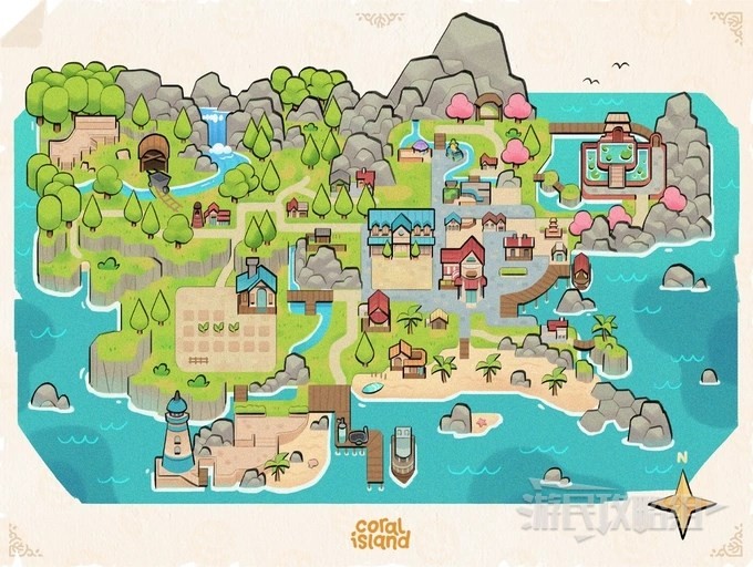《珊瑚岛》地图要素及各区域作用介绍 珊瑚岛有什么设施 - 第1张