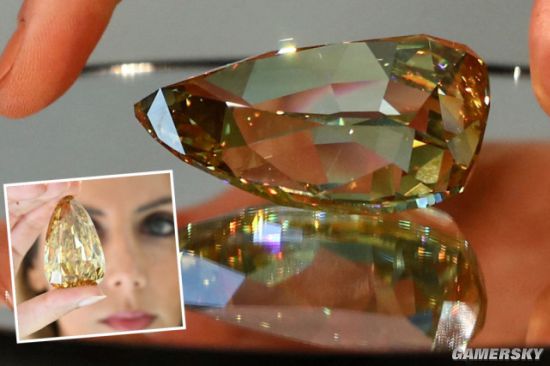 全球最大无瑕疵钻石在迪拜展出 价值超亿元将被拍卖