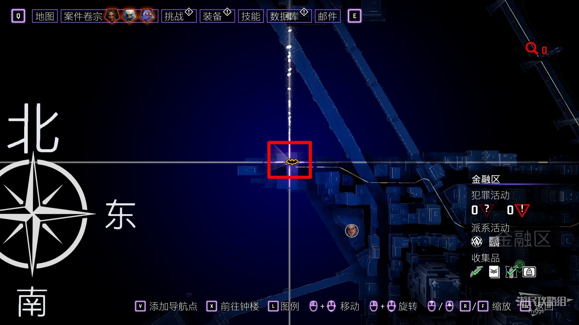 《哥谭骑士》全收集图文攻略 全蝙蝠镖与地标收集攻略_蝙蝠镖-金融区 - 第11张