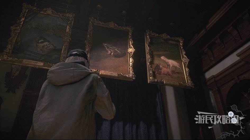 《生化危機8》蘿絲之影DLC畫廊謎題解法 怎麼獲得三眼鑰匙 - 第1張