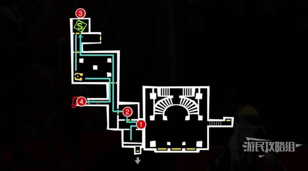 《女神异闻录5皇家版》全宫殿探索路线指引 宫殿攻略及欲石收集_鸭志田宫殿-第3次入侵 - 第1张