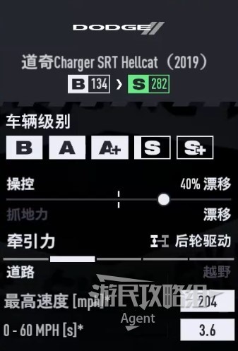 《极品飞车22不羁》车辆图鉴大全_道奇 Charger SRT Hellcat 2019 - 第2张