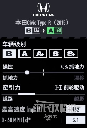 《极品飞车22不羁》车辆图鉴大全_本田 Civic Type-R 2015 - 第2张