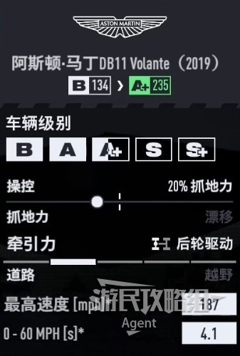 《極速快感22不羈》車輛圖鑑大全_阿斯頓·馬丁 DB11 Volante 2019 - 第2張