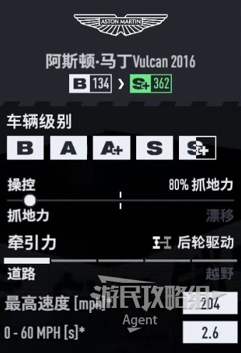 《极品飞车22不羁》车辆图鉴大全_阿斯顿·马丁 Vulcan 2016 - 第2张