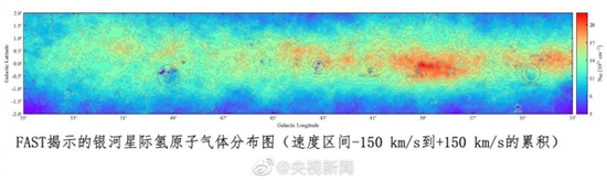 中国天眼获得银河系气体高清图像 揭露恒星诞生到消亡