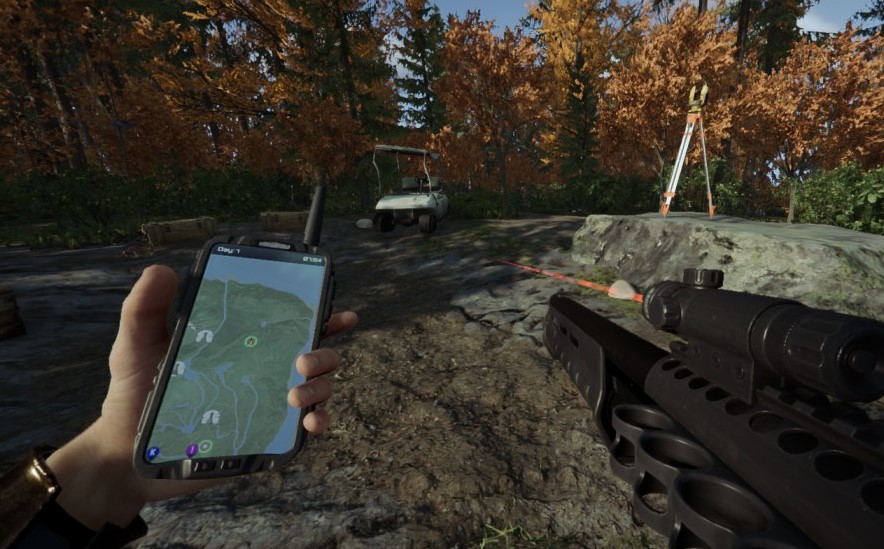 《森林之子》重要物品收集攻略 GPS追蹤器、手槍與鏟子位置一覽_複合弓 - 第1張