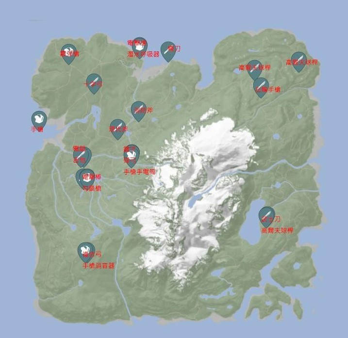 《森林之子》各武器物品大地图点位分享 女野人入队教程 - 第2张