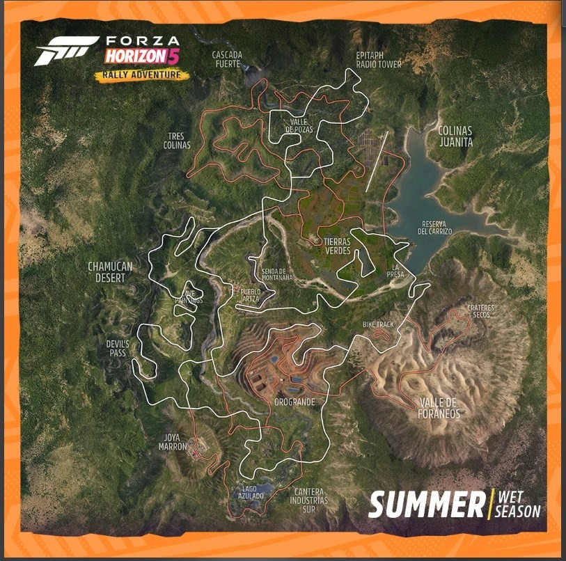 《極限競速地平線5》拉力賽DLC地圖一覽 - 第1張