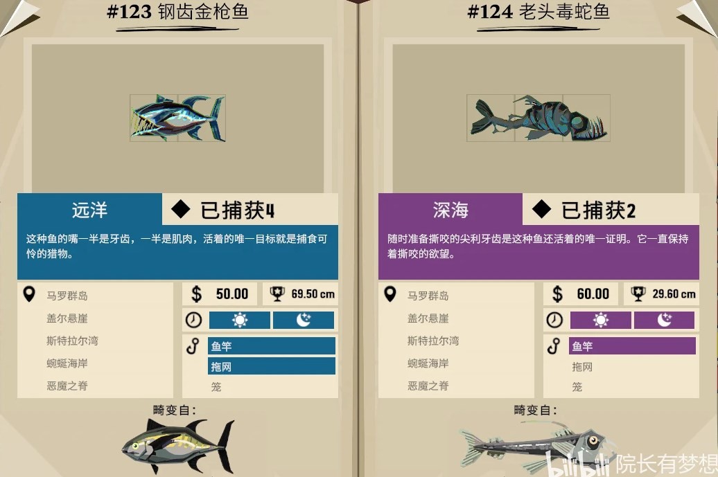 《渔帆暗涌》全鱼类图鉴_畸变品种 - 第29张