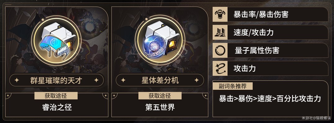 《崩壞星穹鐵道》希兒全面培養攻略 希兒技能介紹與出裝、隊伍搭配詳解_遺器選擇 - 第1張