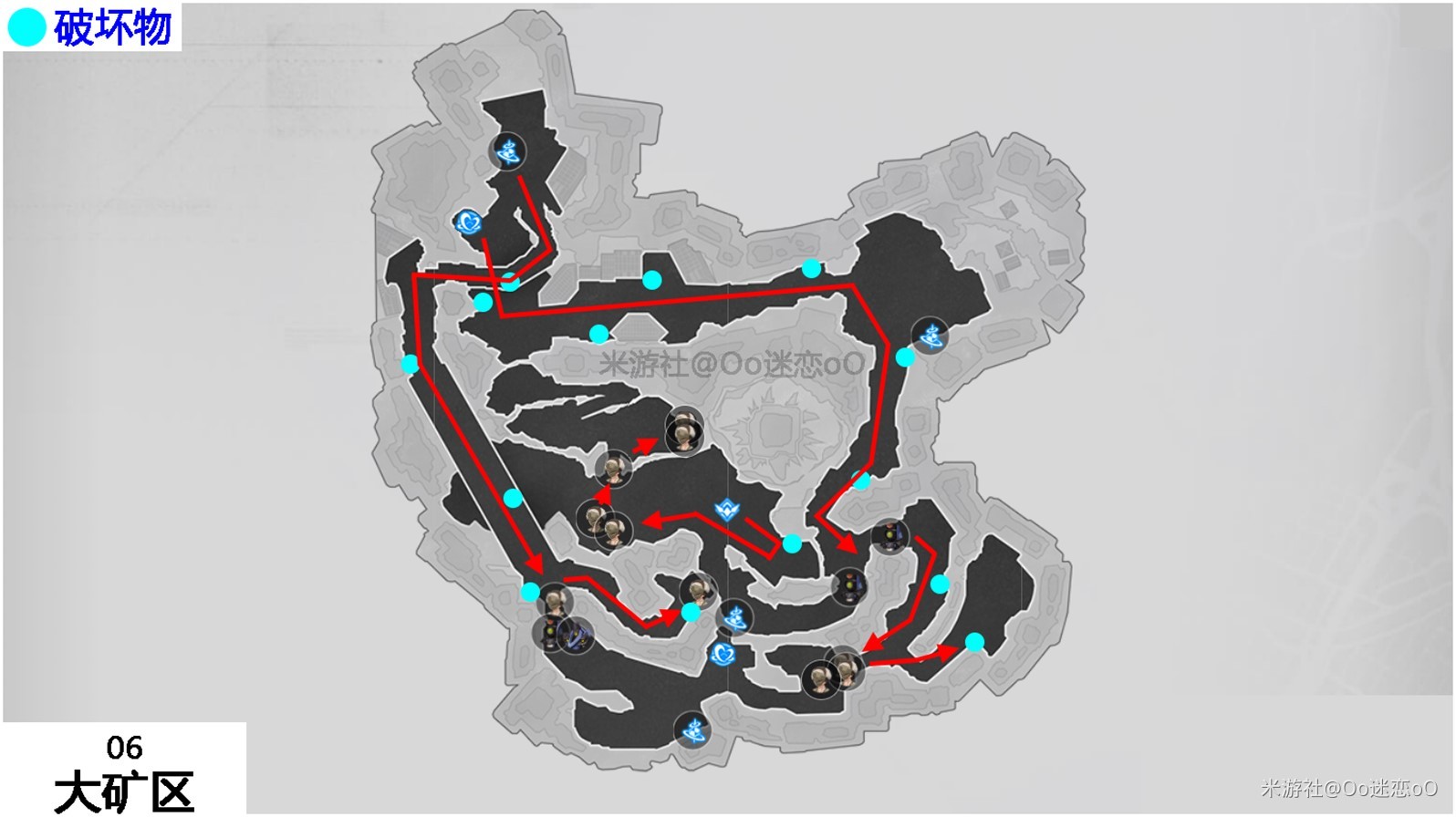 《崩坏星穹铁道》锄地路线攻略 高效刷怪物、破坏物路线分享_局部图-雅利洛-VI - 第6张