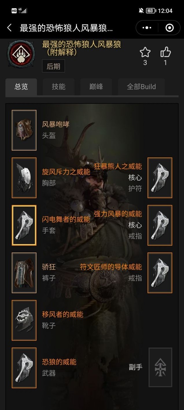 《暗黑破壞神4》德魯伊風暴狼後期Build推薦 - 第1張