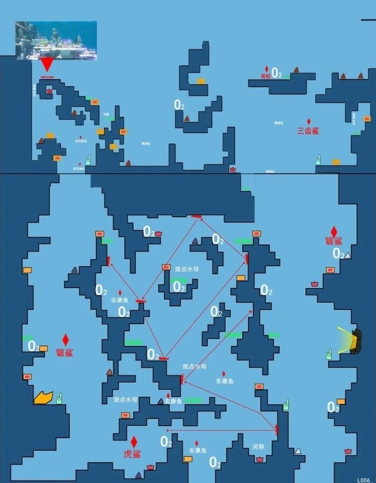 《潜水员戴夫》全地图分享 全鲨鱼分布位置一览 - 第6张