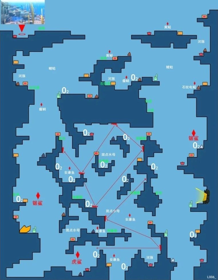 《潜水员戴夫》全地图分享 全鲨鱼分布位置一览 - 第2张
