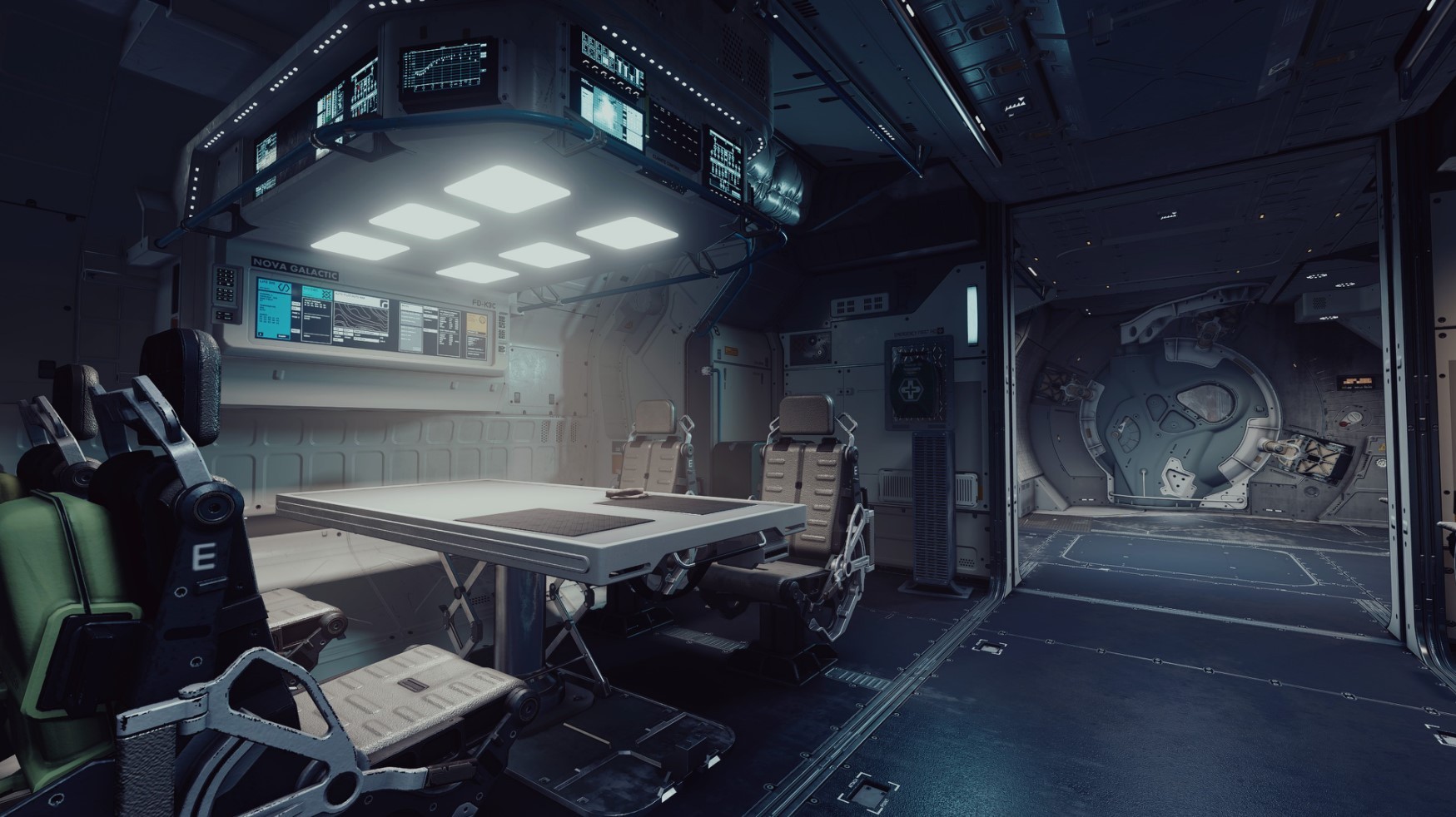 《星空》各飛船居住艙與駕駛室內飾整理_環宇新星生活區2X1 - 第2張