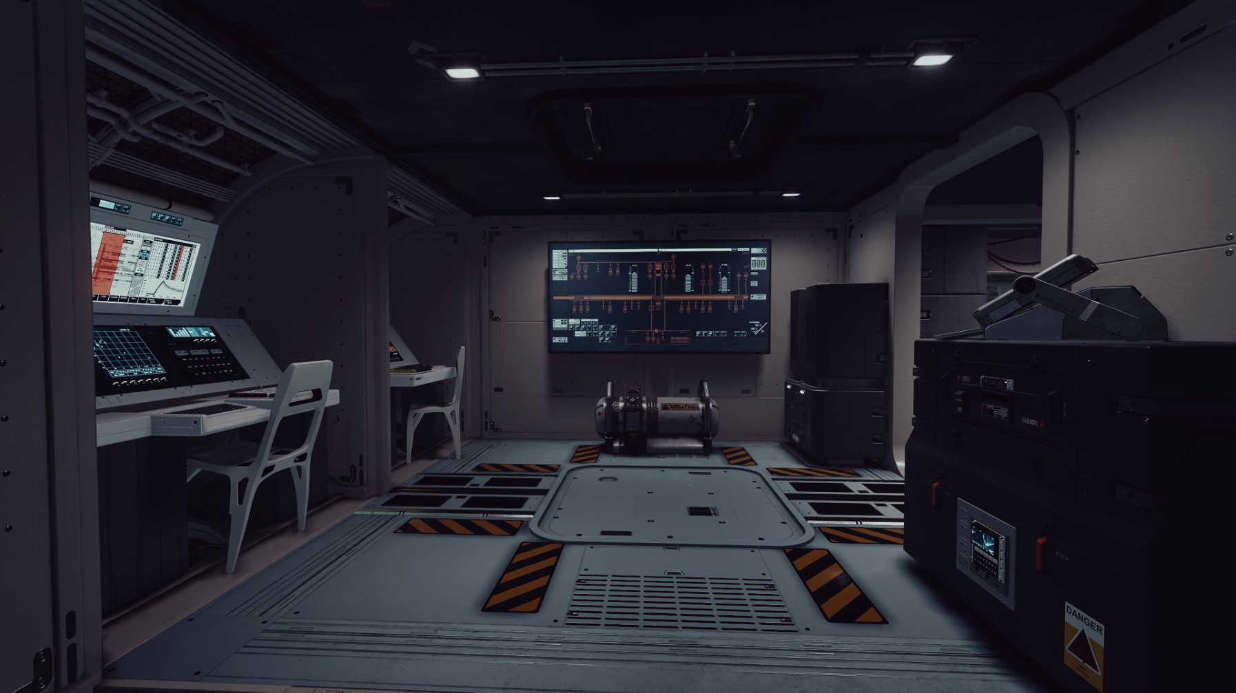 《星空》各飛船居住艙與駕駛室內飾整理_太陽航宇電腦核心2x2 - 第1張