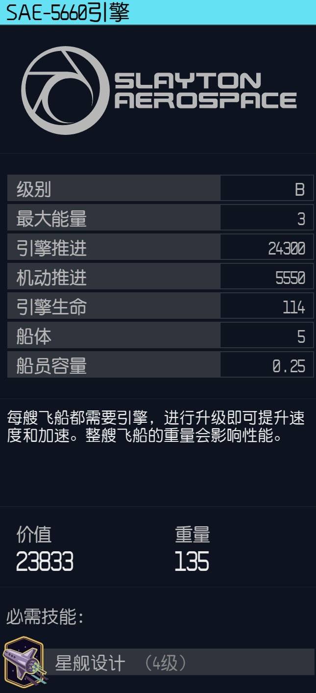 《星空》飞船高机动性引擎推荐 - 第2张