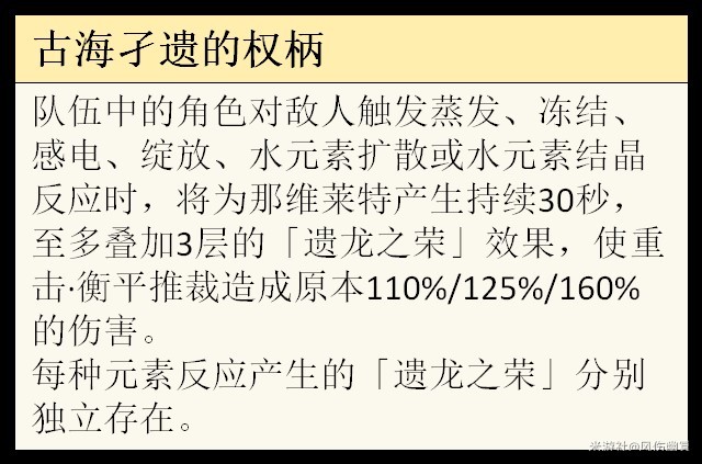 《原神》4.1版那维莱特技能机制与出装全解 那维莱特圣遗物与武器推荐_天赋技能 - 第6张