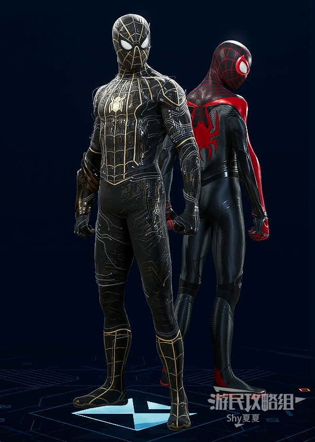 《漫威蜘蛛侠2》全战衣图鉴及获取方法 有哪些战衣_黑金战衣（彼得） - 第1张