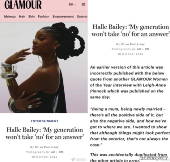 "The Little Mermaid" - Halle Bailey's Marriage and Pregnancy Misreport, Apology from Foreign Magazine