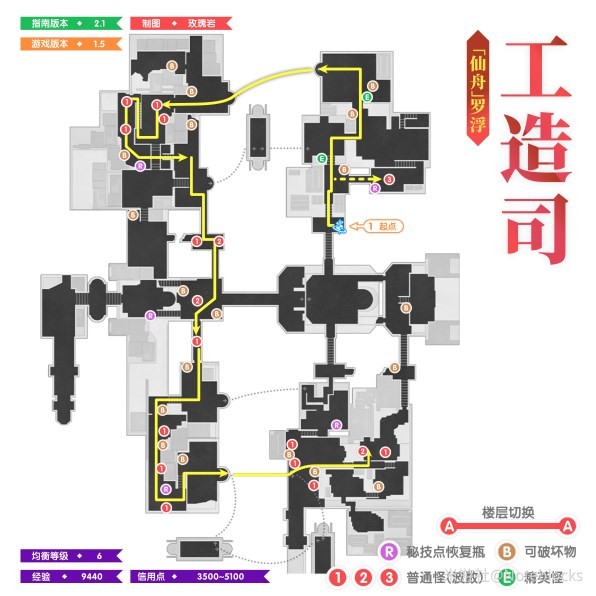 《崩坏星穹铁道》1.5版本全地图锄地路线分享 1.5版本怎么锄地快_仙舟罗浮全区域 - 第4张