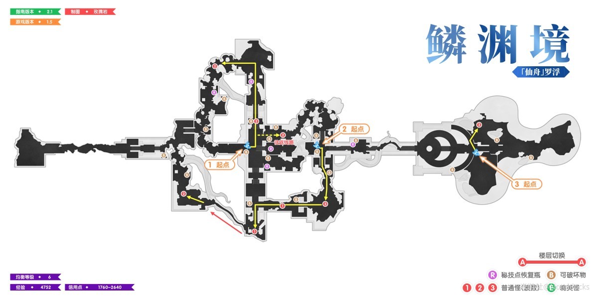 《崩坏星穹铁道》1.5版本全地图锄地路线分享 1.5版本怎么锄地快_仙舟罗浮全区域 - 第7张