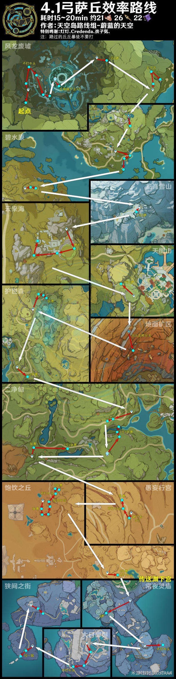 《原神》圣金虫及丘丘萨满速刷路线分享 - 第4张