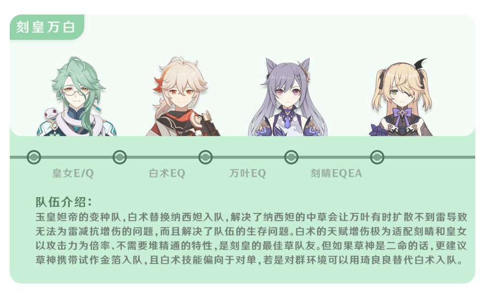 《原神》4.2白术一图流攻略 白术天赋、命座、武器、圣遗物选择及角色搭配 - 第12张