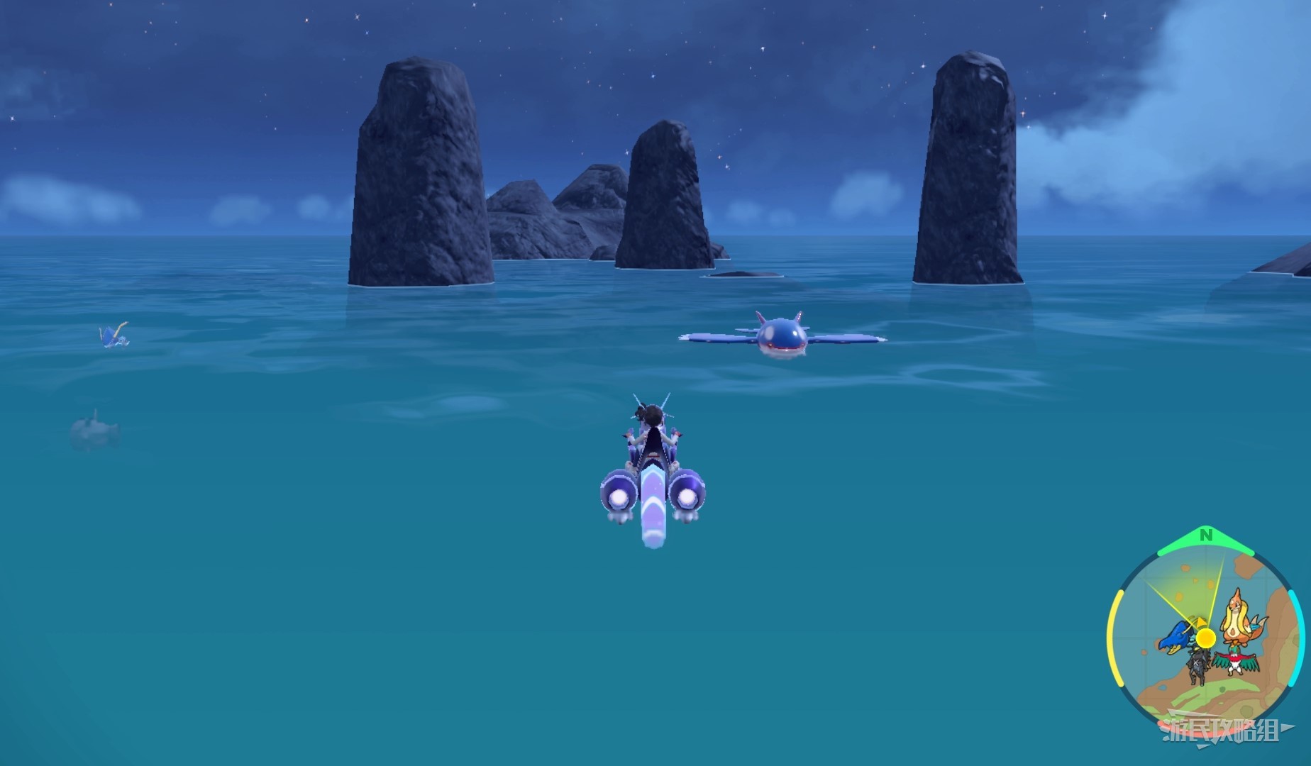 《宝可梦朱紫》蓝之圆盘传说宝可梦位置及捕捉方法 DLC神兽怎么抓_盖欧卡 - 第3张