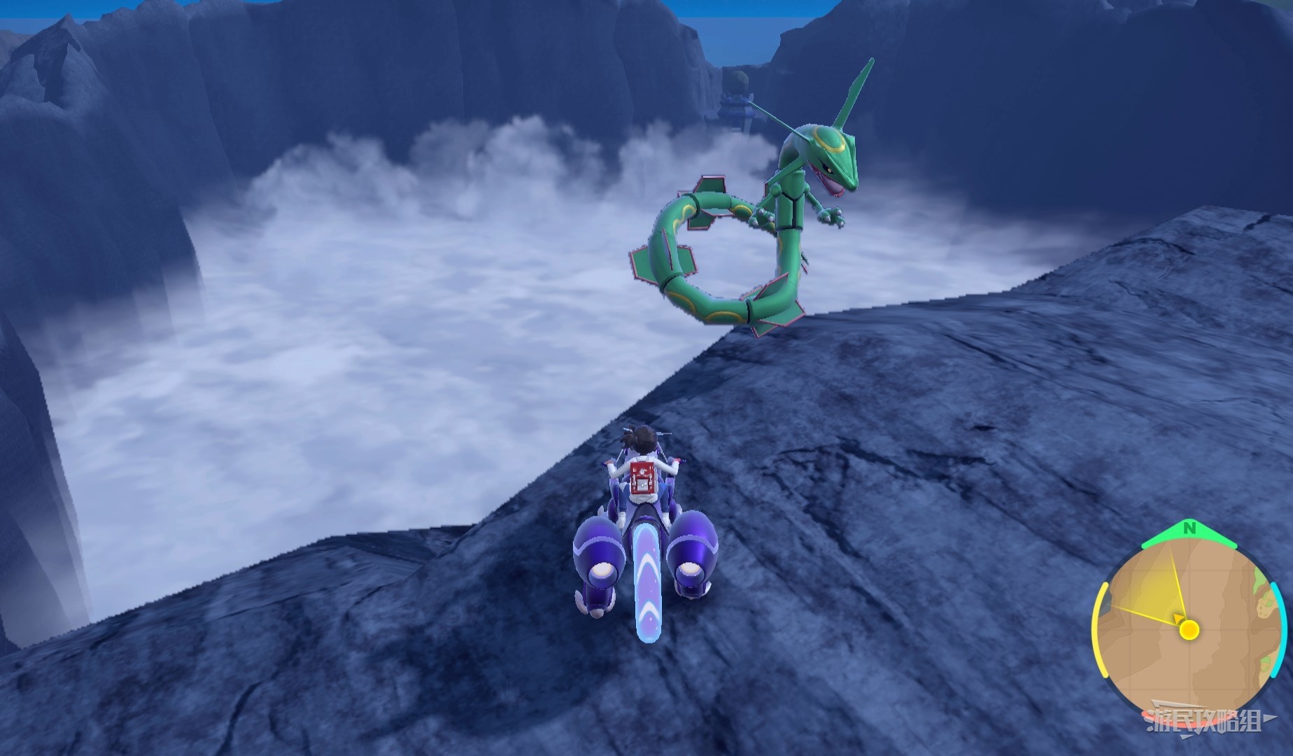 《寶可夢朱紫》藍之圓盤傳說寶可夢位置及捕捉方法 DLC神獸怎麼抓_烈空坐 - 第3張