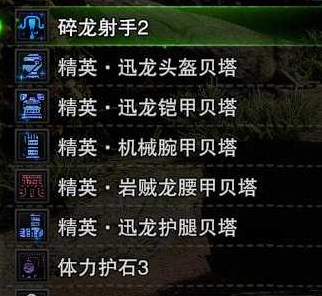 《魔物獵人世界》輕重弩榴彈3配裝攻略 輕重弩配裝推薦