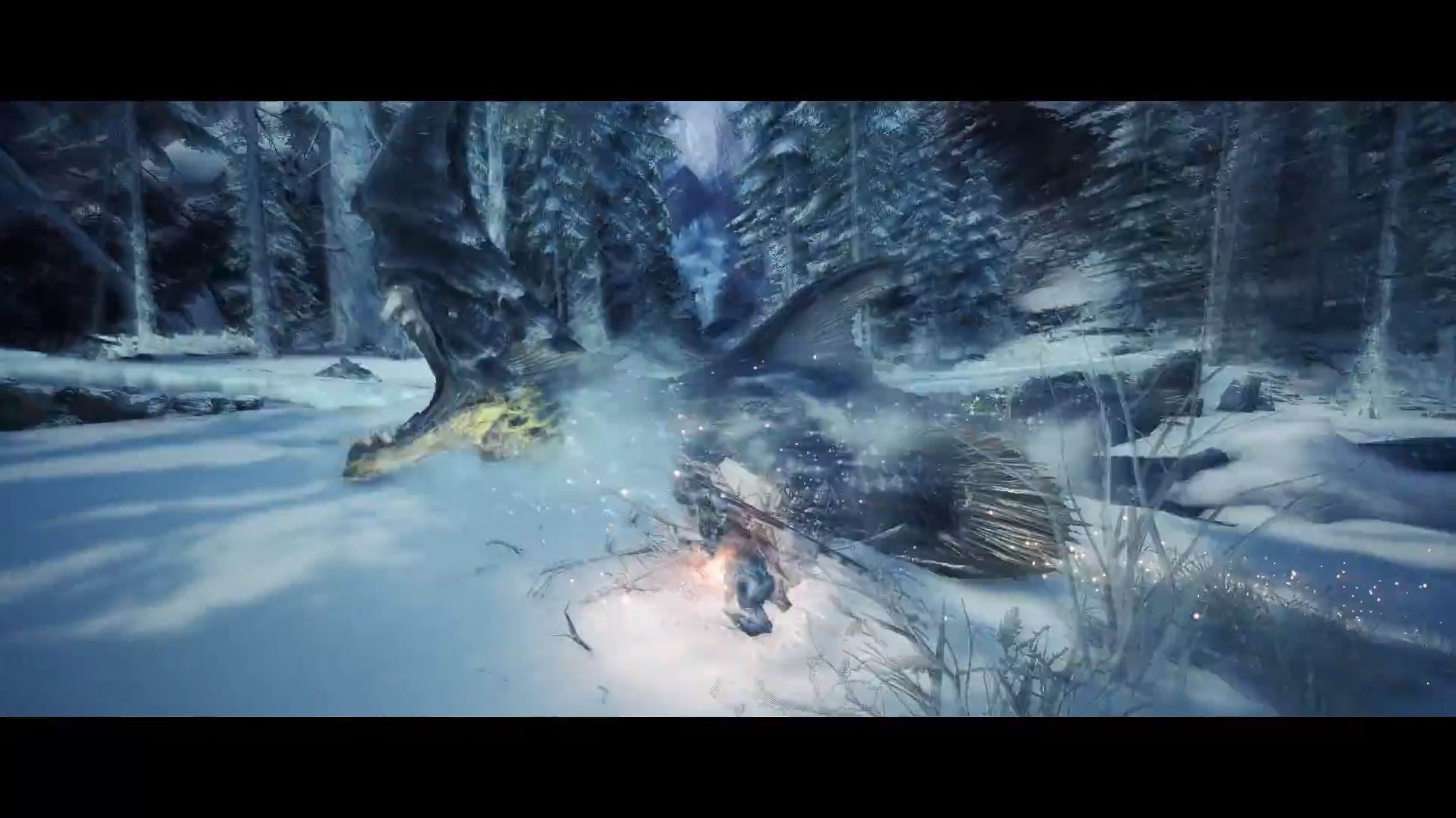 《怪物猎人世界》冰原DLC全怪物强力招式展示_冰鱼龙