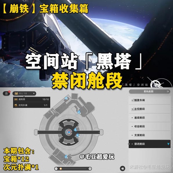 《崩坏星穹铁道》1.6禁闭舱段宝箱位置一览 - 第1张