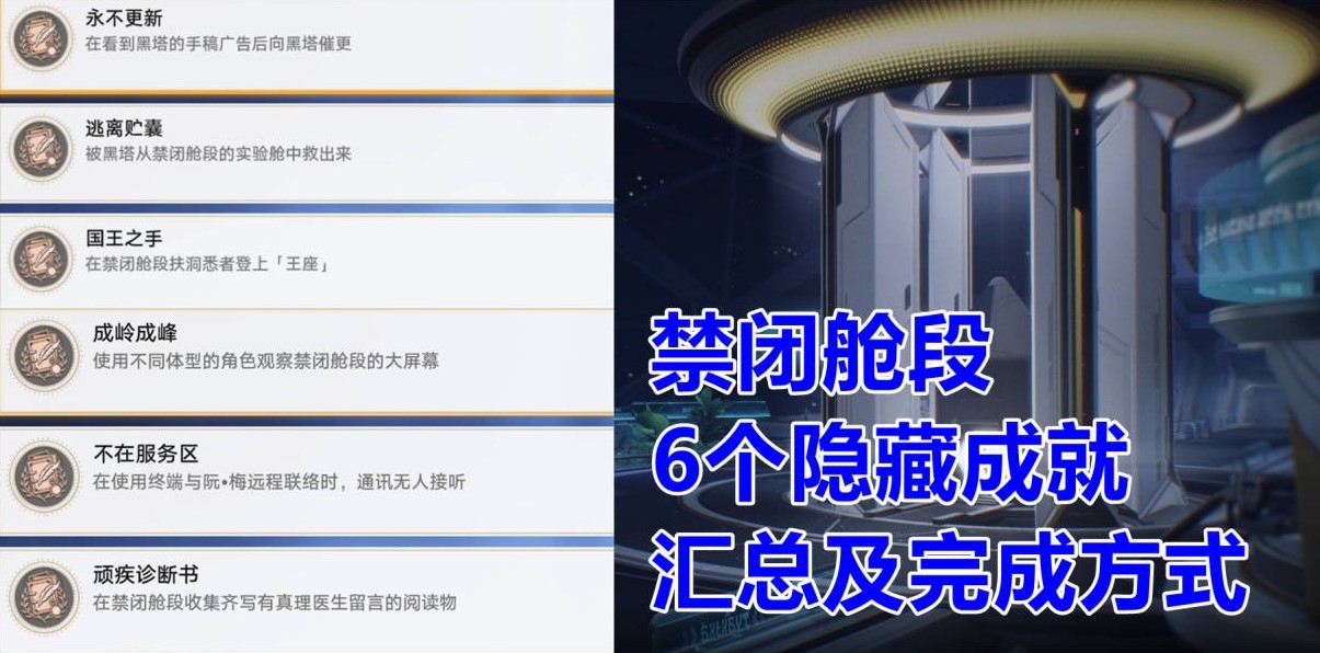 《崩坏星穹铁道》1.6禁闭舱段6个隐藏成就攻略 - 第1张