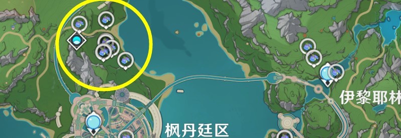 《原神》4.3夏沃蕾突破材料柔燈鈴採集路線_路線1 - 第1張