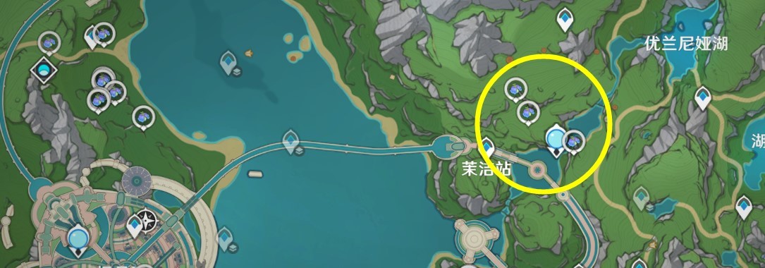 《原神》4.3夏沃蕾突破材料柔燈鈴採集路線_路線2 - 第1張