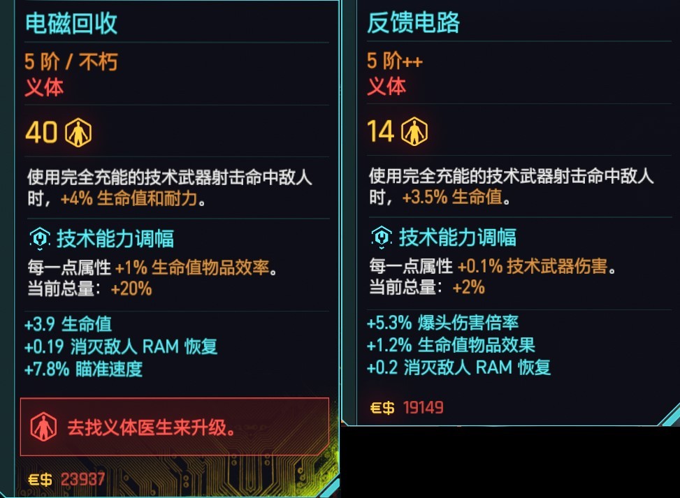 《赛博朋克2077》2.1技术武器使用指南_线香 - 第8张