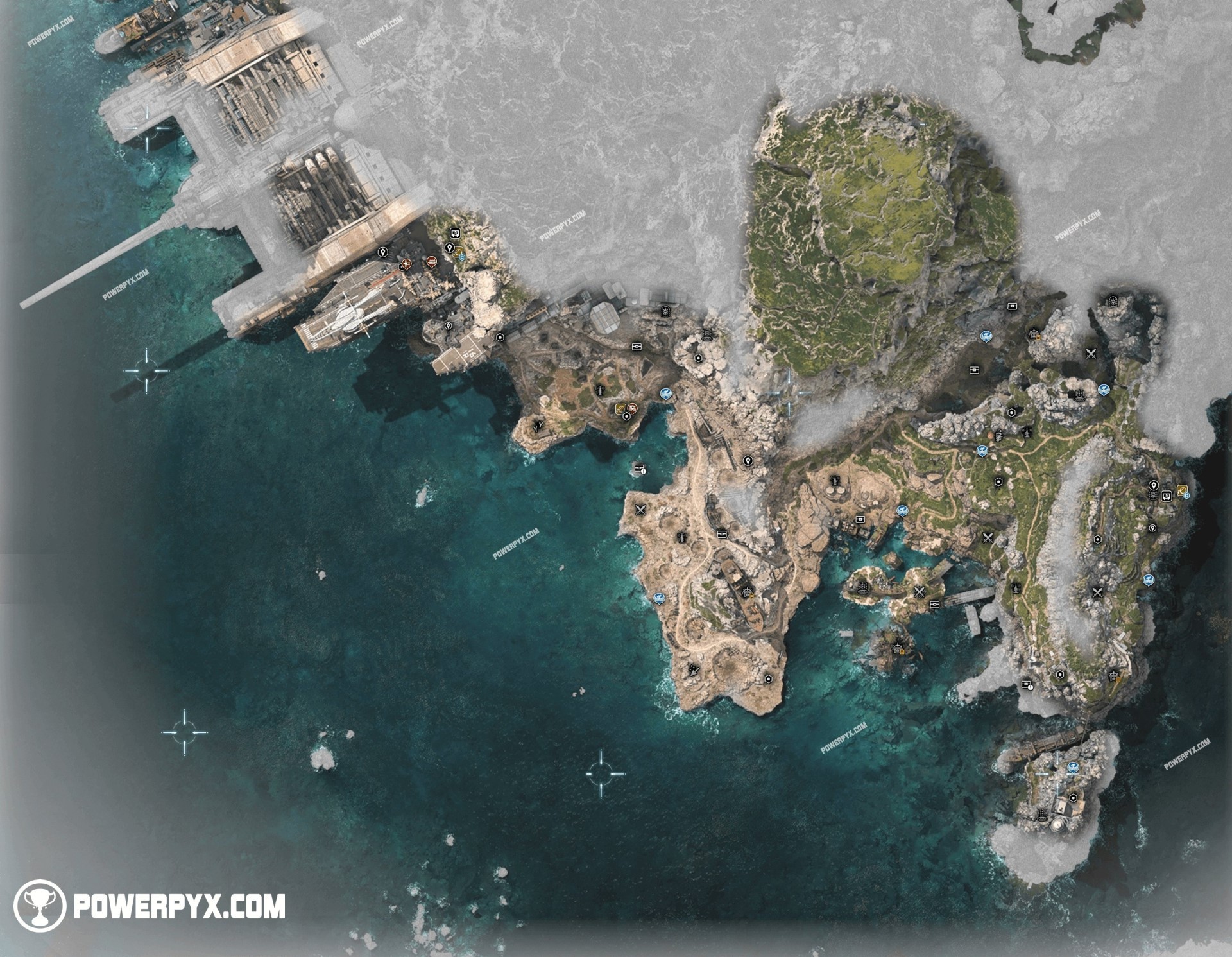 《最終幻想7重生》高清大地圖一覽 全區域世界報告+傳送點位地圖_珠諾 - 第1張