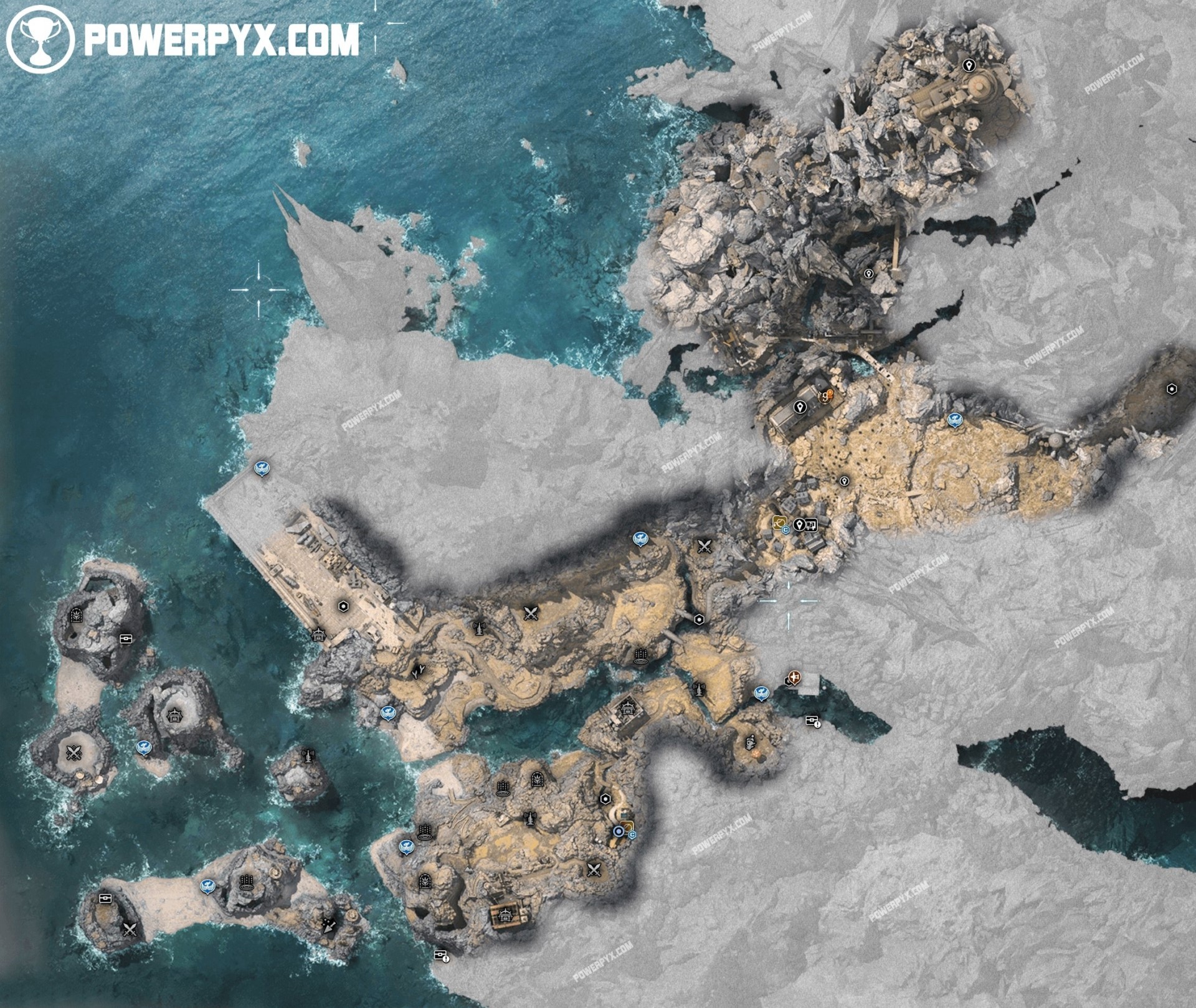 《最終幻想7重生》高清大地圖一覽 全區域世界報告+傳送點位地圖_尼福爾 - 第1張