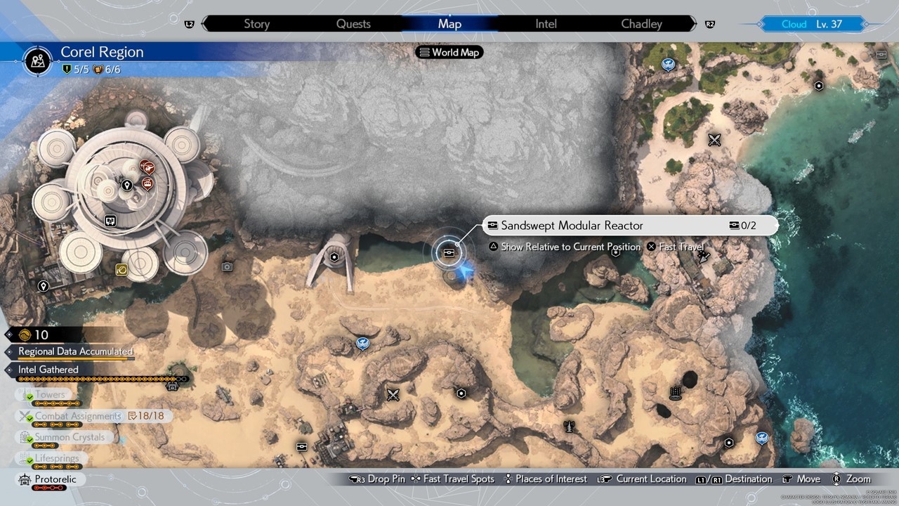 《最终幻想7重生》全区域宝藏点隐藏宝箱位置一览 大世界隐藏宝箱在哪_科雷陆（沙漠） - 第1张