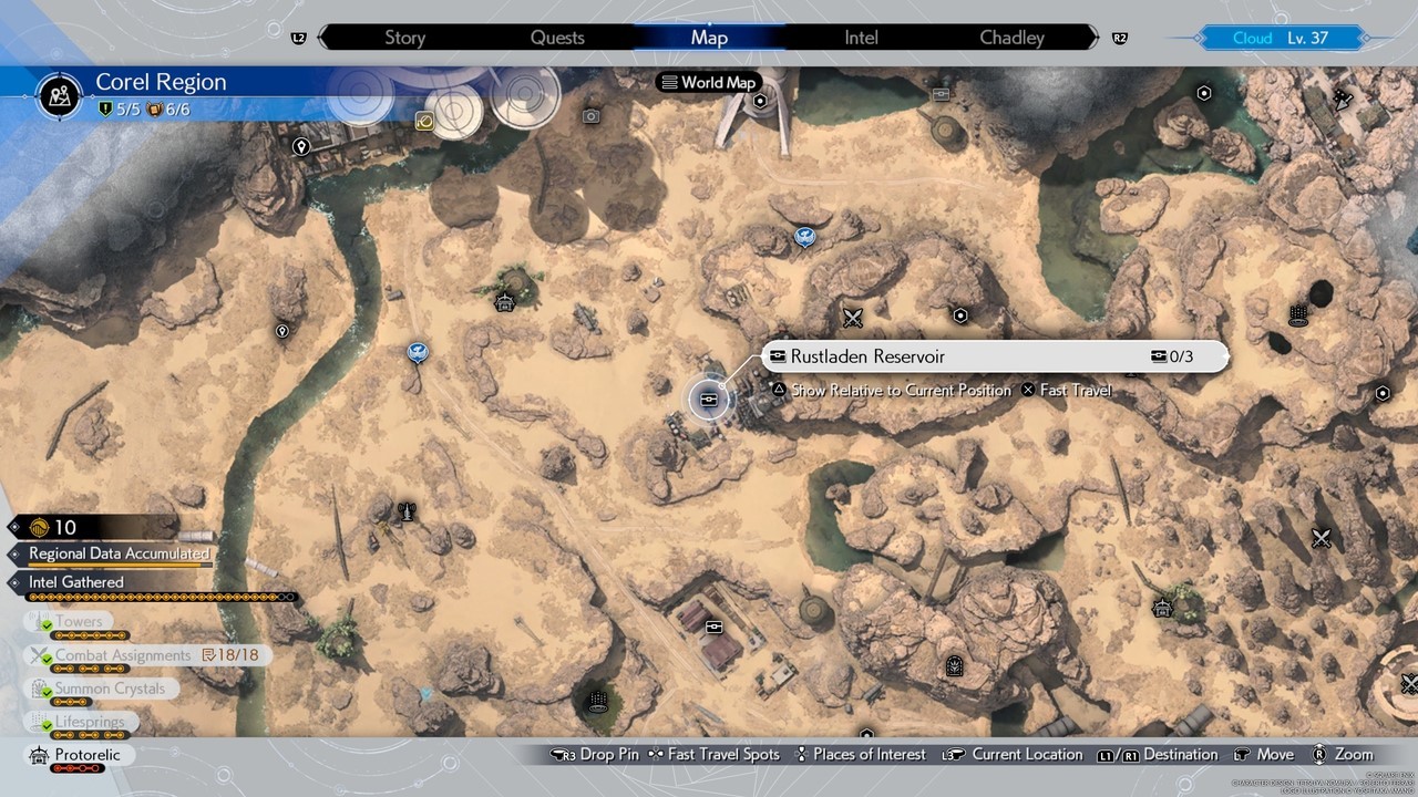 《最終幻想7重生》全區域寶藏點隱藏寶箱位置一覽 大世界隱藏寶箱在哪_科雷陸（沙漠） - 第4張
