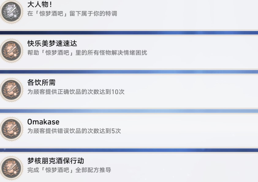 《崩坏星穹铁道》杯中逸事相关成就解锁方法