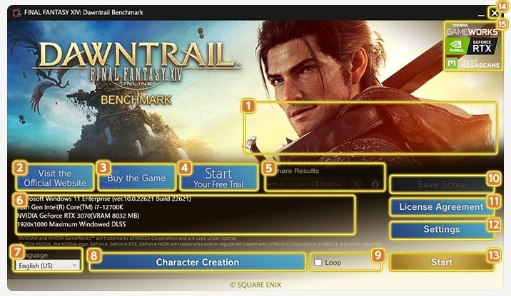 《最终幻想14》7.0跑分软件分享 7.0Benchmark下载地址 - 第1张