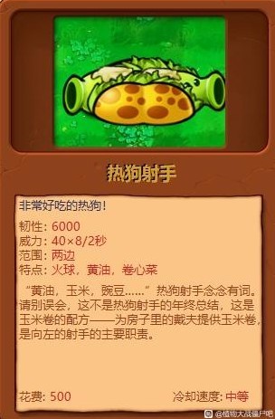 《植物大战僵尸杂交版》全植物综合评分_热狗射手 - 第1张