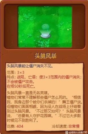 《植物大战僵尸杂交版》全植物综合评分_头脑风暴 - 第1张