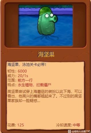 《植物大战僵尸杂交版》全植物综合评分_海坚果 - 第1张